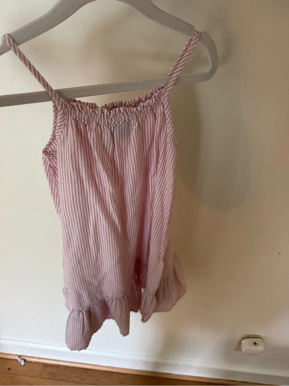 Old Navy Pink Striped Button-Front Romper